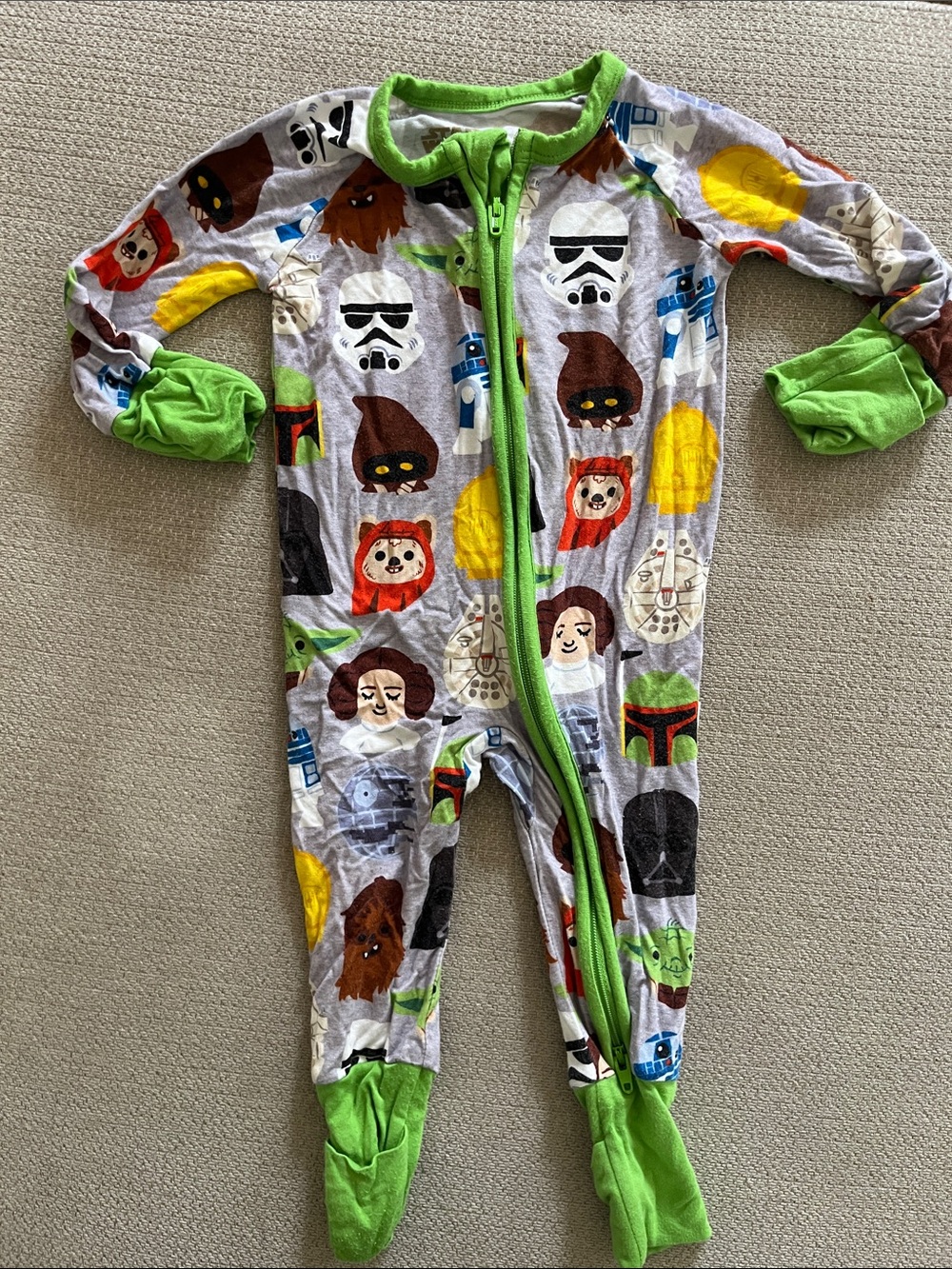 Little Sleepies Star Wars Pajama 0-3M